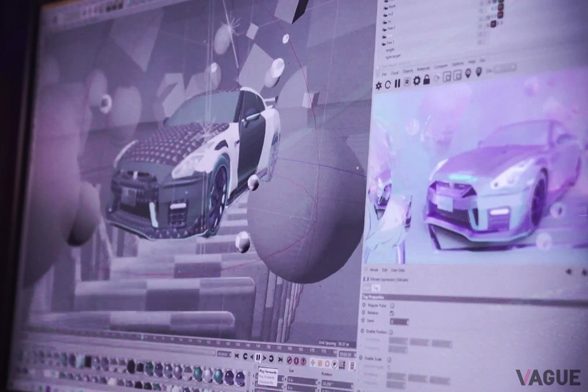 3DCG上で忠実にモデリングされる「GT-Rニスモ」（C）YouTube（日産カナダ）