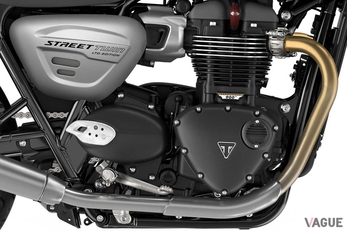 トライアンフ新型「Street Twin EC1 Edition」のエンジンは、65ps／7500rpmを発揮