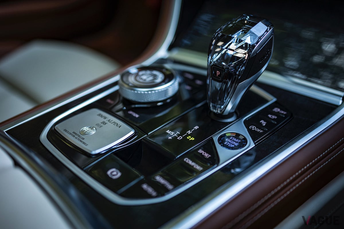 ドライブモードにはアルピナ独自の「コンフォート＋」が搭載されている。これはシャシやエンジン特性、シフトパターンなどをより快適な設定へと変化させるものだ（C）タナカヒデヒロ