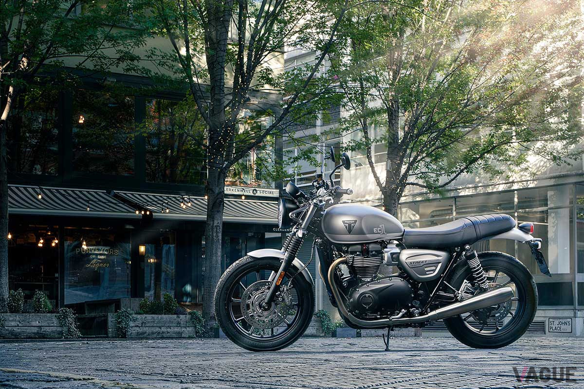 ロンドン・イーストエンドのカスタムクラシックバイク文化にインスパイアされたトライアンフ新型「Street Twin EC1 Edition」