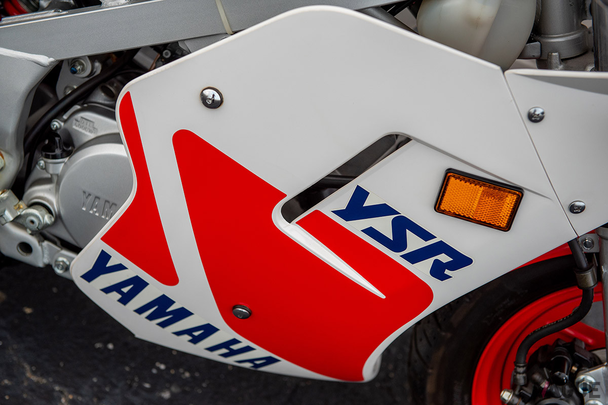 6325ドル（邦貨換算約70万円）で落札されたヤマハ「YSR50」（C）2021 Courtesy of RM Sotheby's