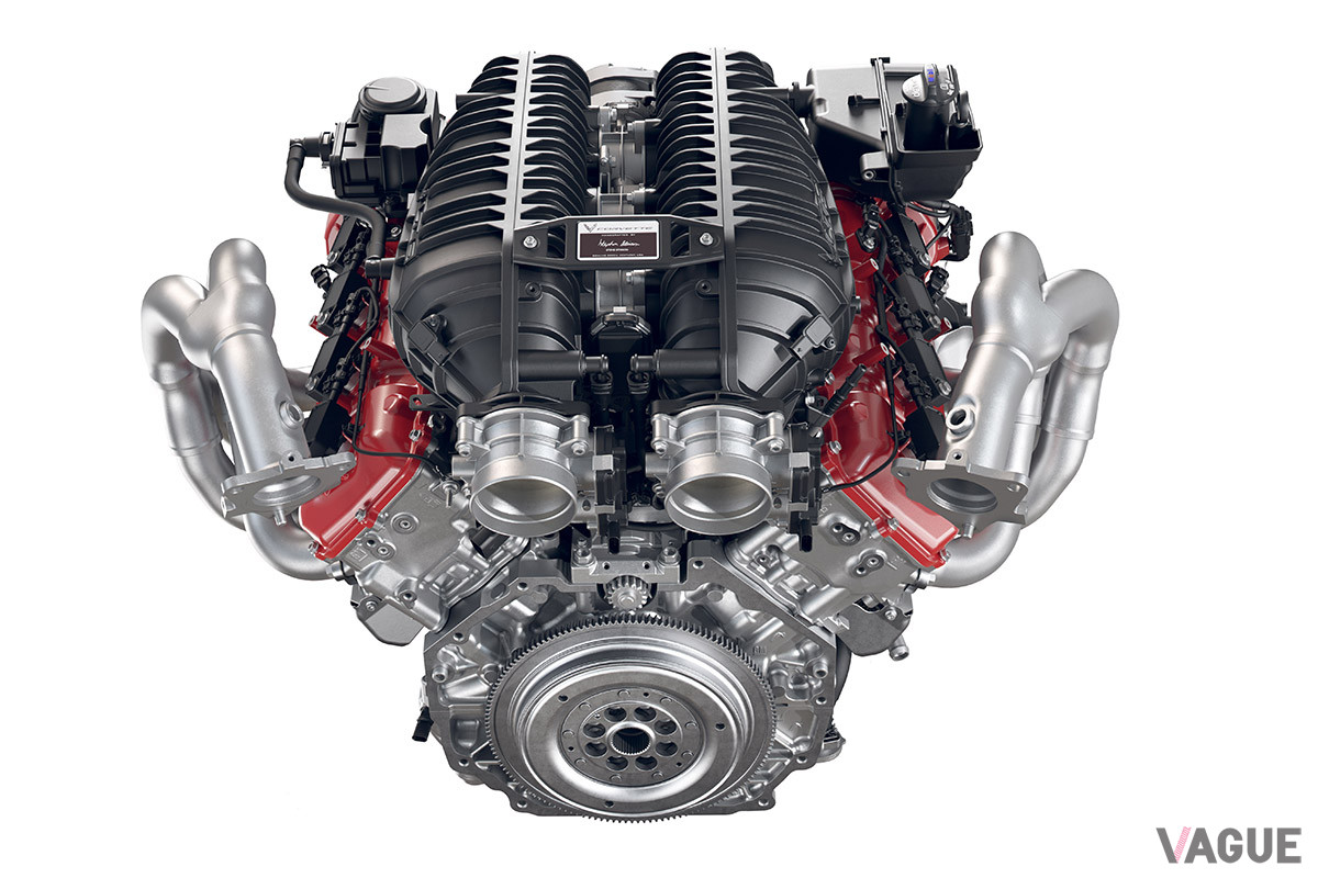 「Z06」は、LT6 5.5リッターV型8気筒直噴DOHCエンジンを搭載