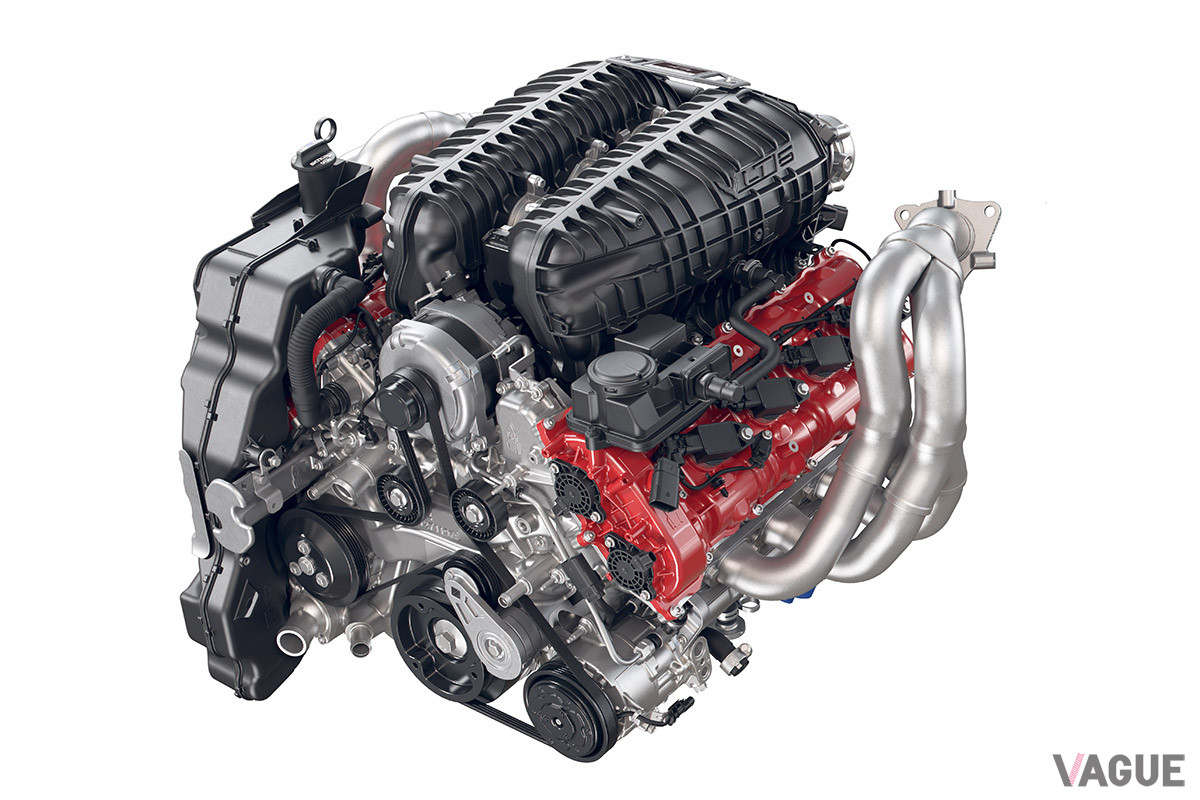 「Z06」は、LT6 5.5リッターV型8気筒直噴DOHCエンジンを搭載
