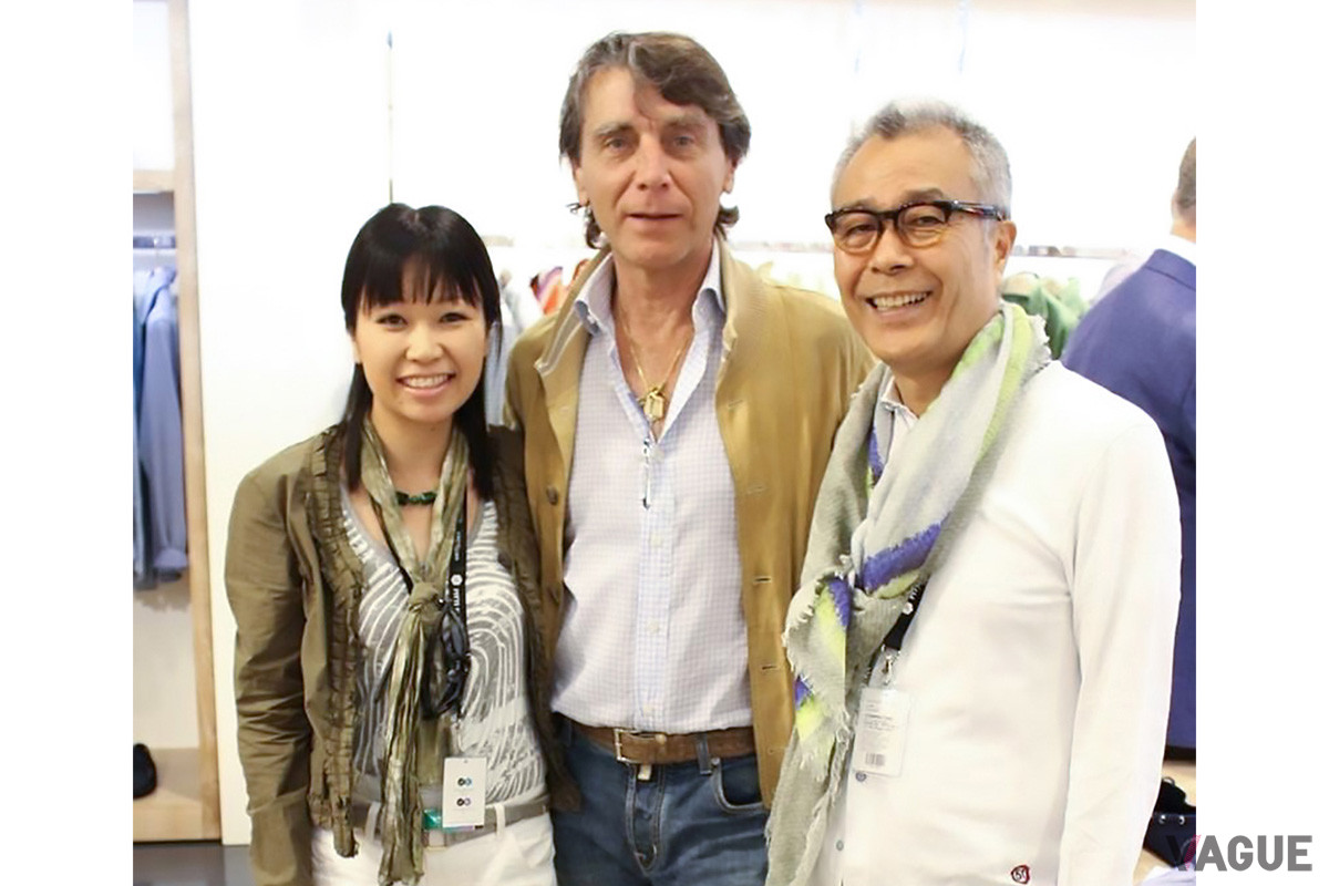 当時FEDELIフェデリ社にいた頃のファビオさんと。まだ父と二人でヨーロッパに通っていた頃の一枚
