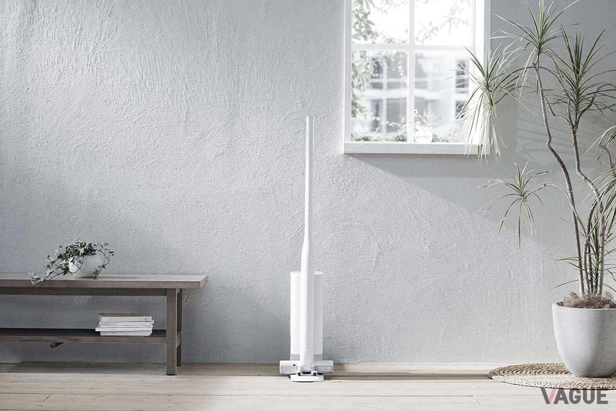 本体内にたまったゴミを自動で収集してくれる、“クリーンドック”を採用したパナソニックのセパレート型スティック掃除機「パワーコードレス MC-NS10K」