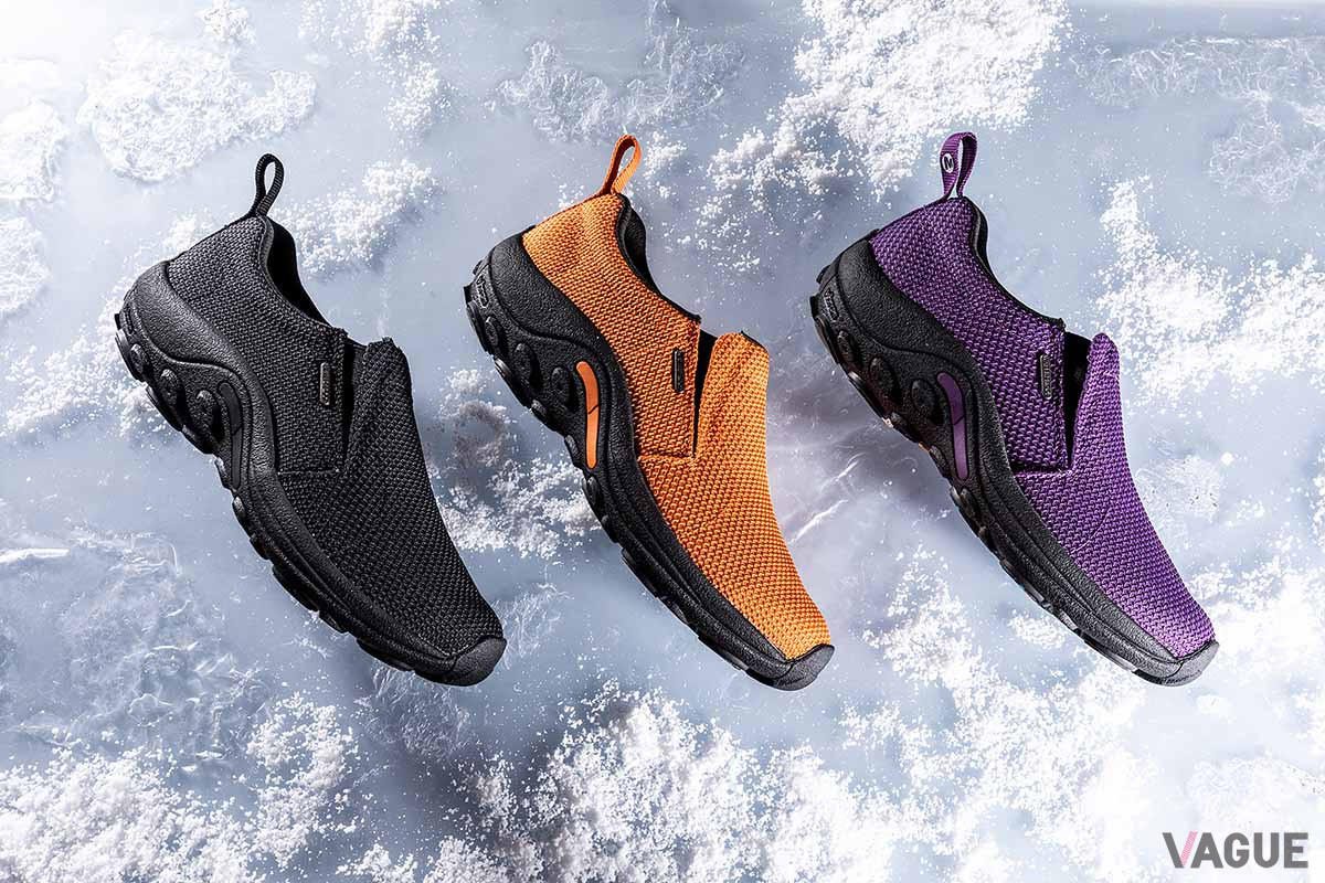 Vibram社とMERRELLが共同開発した“Vibram ARCTIC GRIP”アウトソールは、マイナス20℃まで硬化しないラバーの採用などにより、氷点下の厳しい環境でも安定したグリップ力を発揮