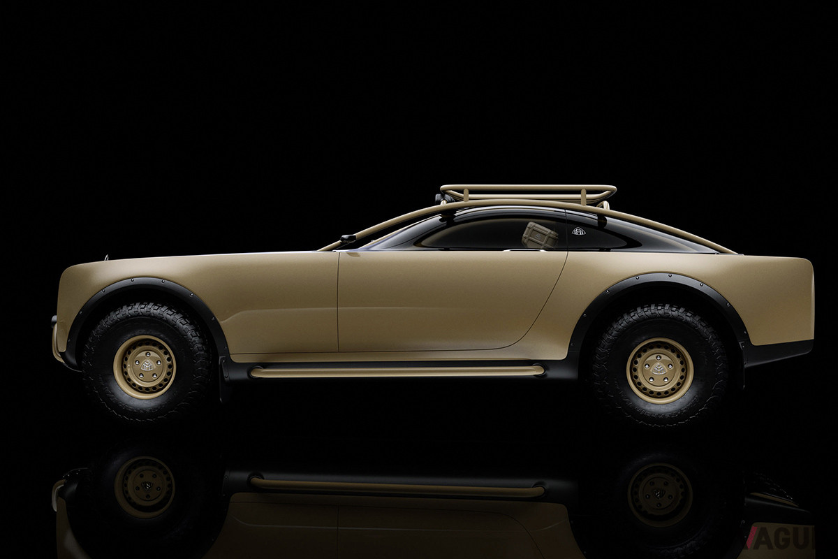 サイドビューは、メルセデスというよりロールス・ロイスのようにも見える