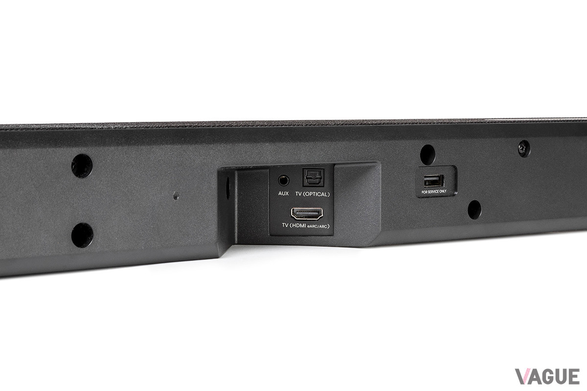 HDMI eARC（エンハンスド・オーディオ・リターン・チャンネル）に対応しているため、テレビとの接続は付属のHDMIケーブル1本をつなぐだけで完了