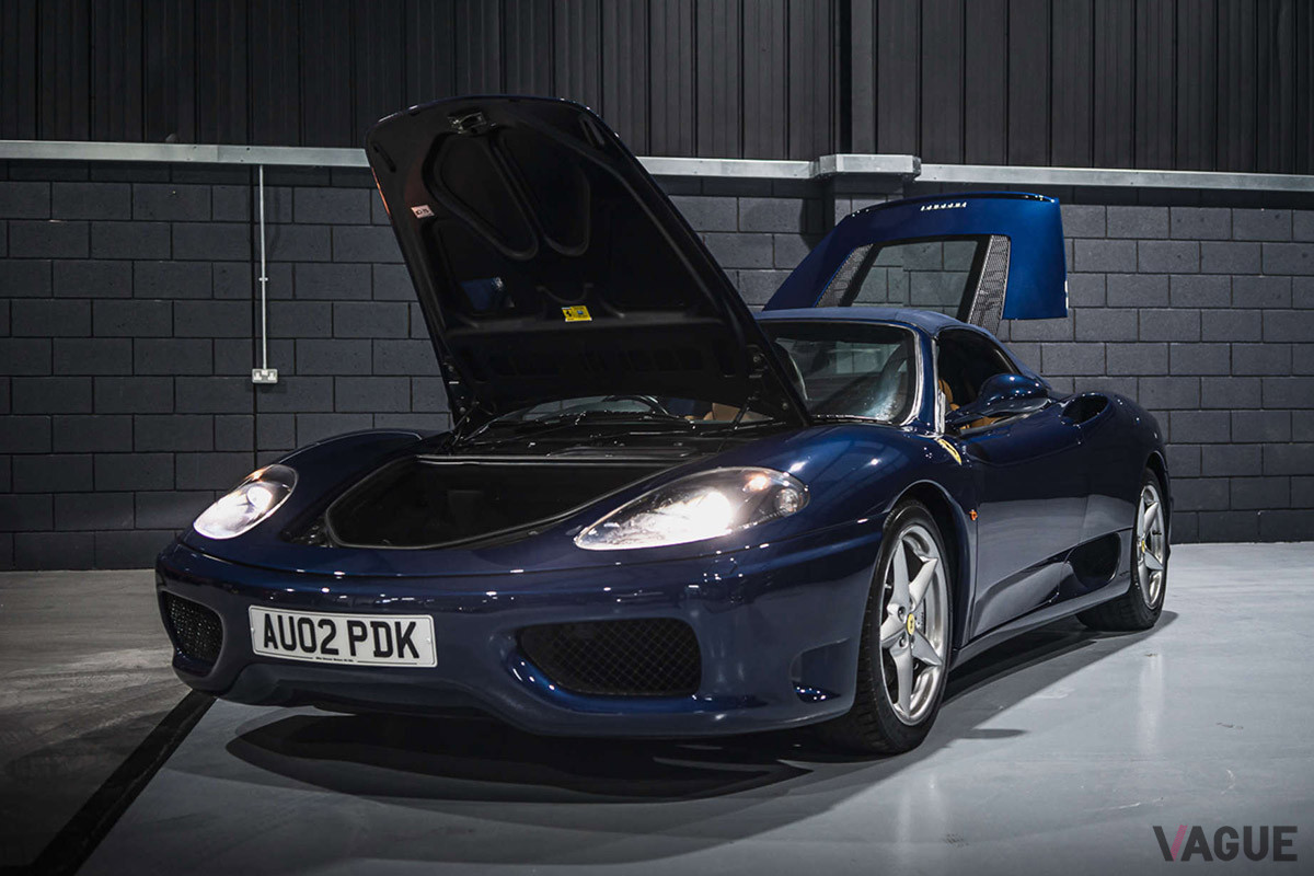 5万6250ポンド（邦貨換算約860万円）で落札されたフェラーリ「360スパイダーF1」（C）Silverstone Auctions Limited 2021