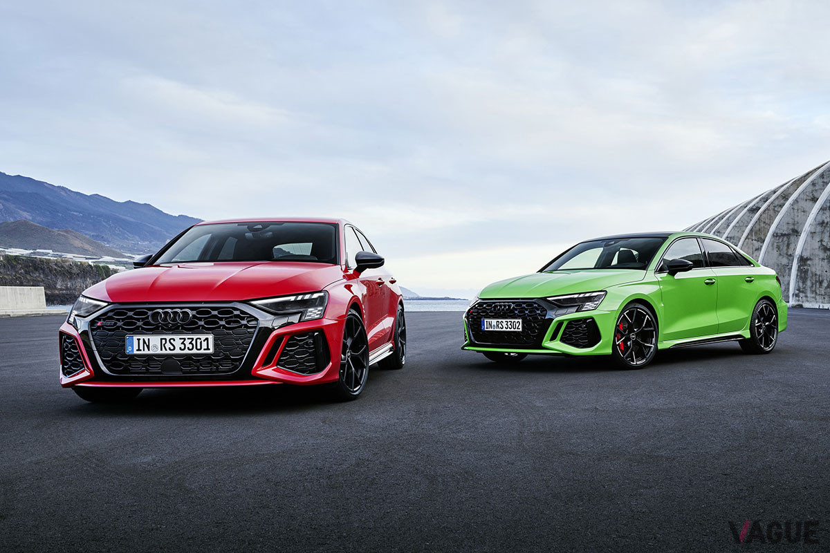 「RS3スポーツバック」は第3世代、「RS3セダン」は第2世代となる
