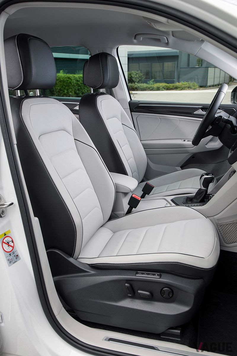 VW「ティグアンeハイブリッド」のフロントシート