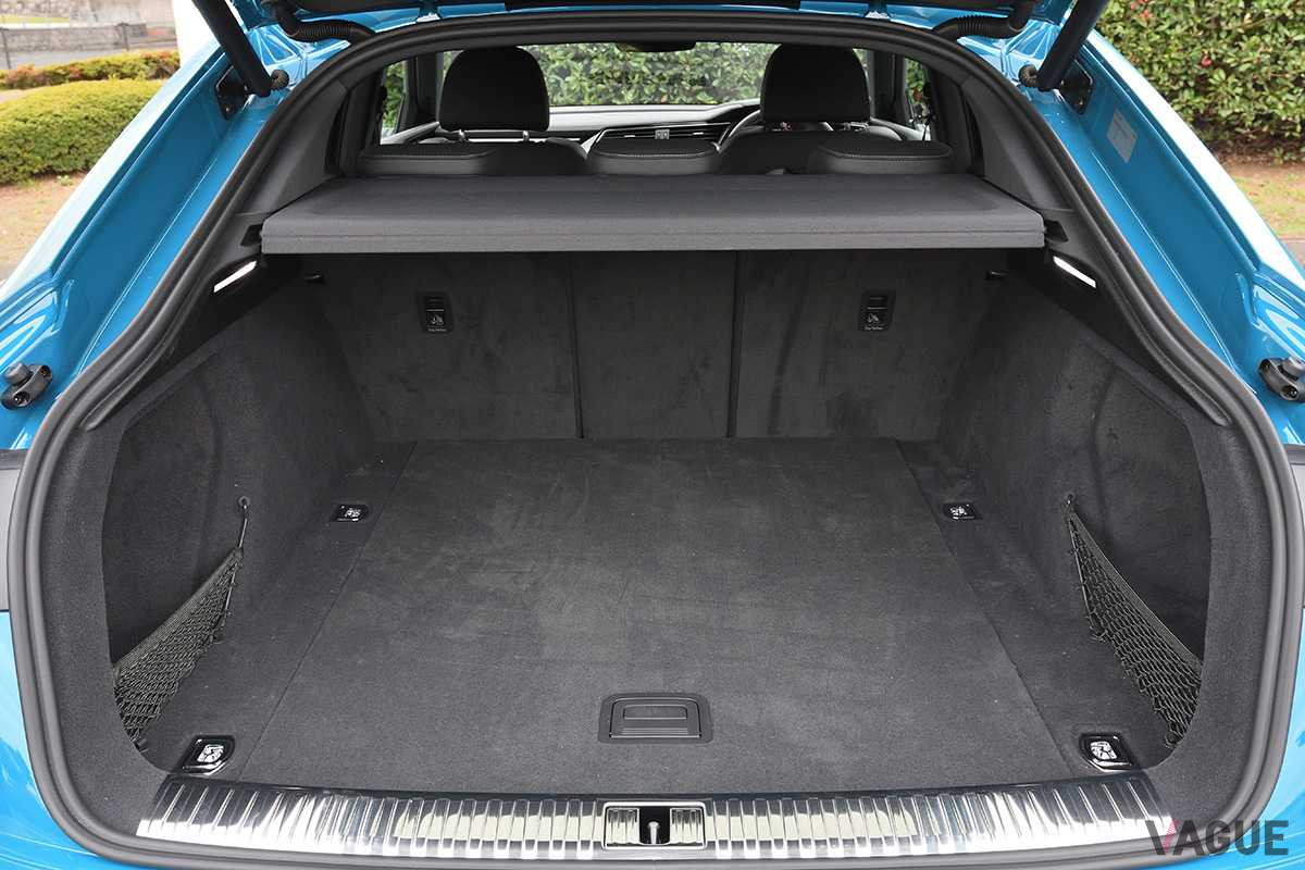 アウディ「e-tronスポーツバック」の荷室。VDA式で616リッターを確保している