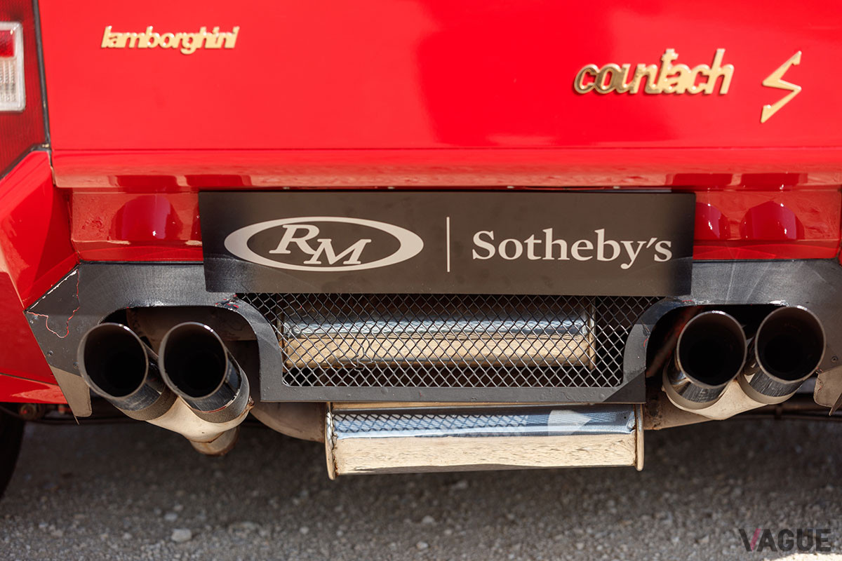 43万2500ユーロ（邦貨換算約5550万円）で落札されたランボルギーニ「カウンタックLP400S」（C）2021 Courtesy of RM Sotheby's