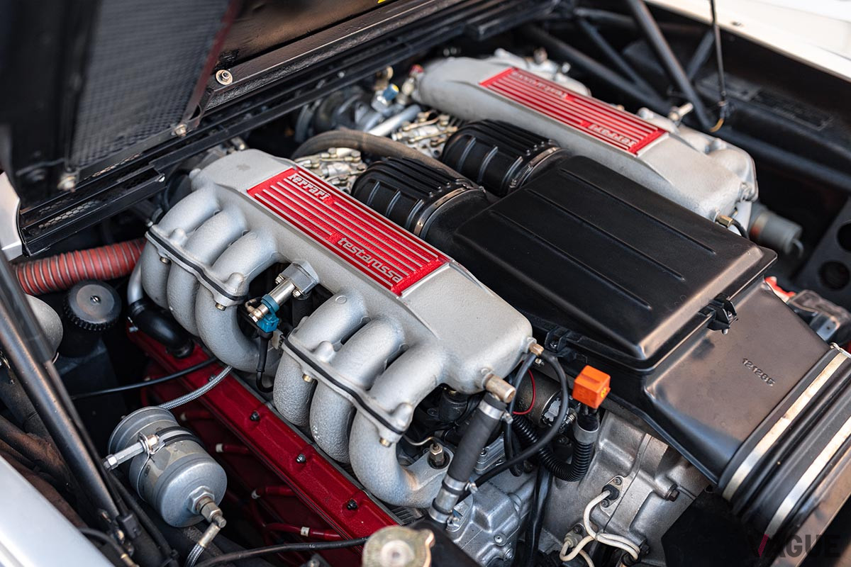 28万6250ユーロ（約3700万円）で落札された1986年型フェラーリ「テスタロッサ」（C）2021 Courtesy of RM Sotheby's