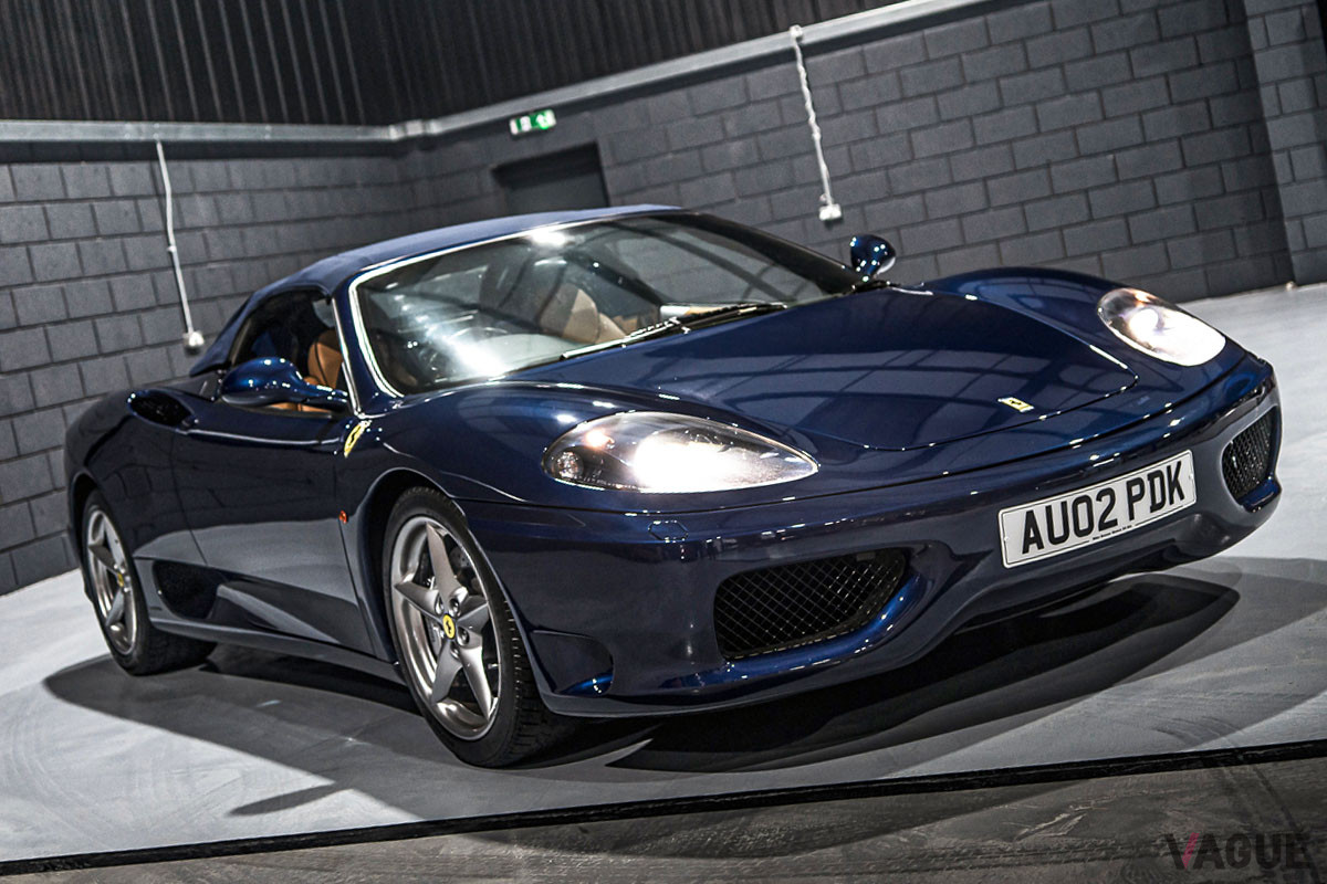 6速MT仕様ではないため、比較的安価なフェラーリ「360スパイダーF1」（C）Silverstone Auctions Limited 2021