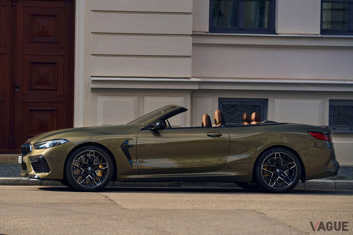 「M8 Competition Cabriolet」のスリーサイズは、全長4867mm×全幅1907mm×全高1353mm