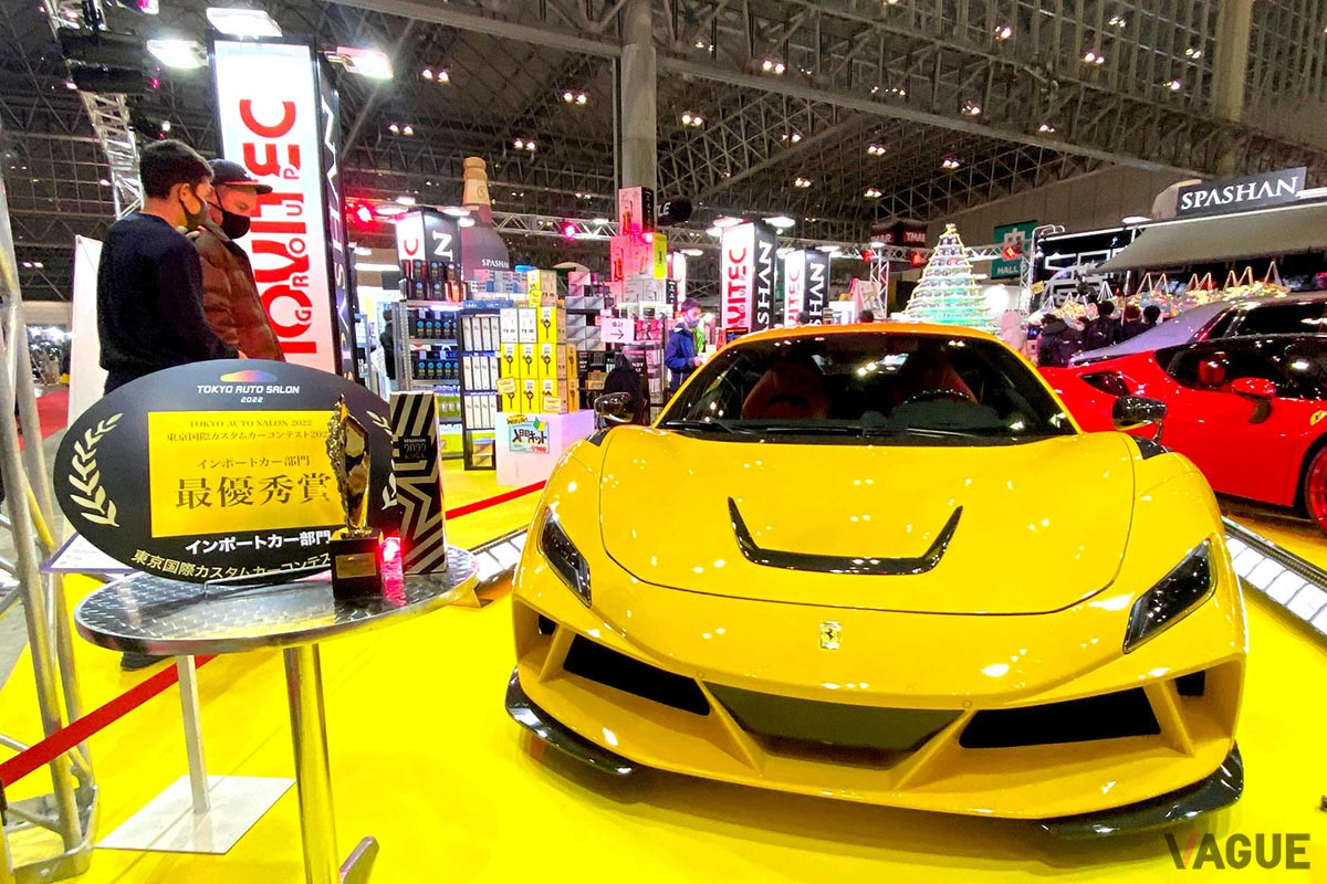 「東京国際カスタムカーコンテスト2022インポートカー部門」で最優秀賞を受賞した「ノビテックF8 Nラルゴ」
