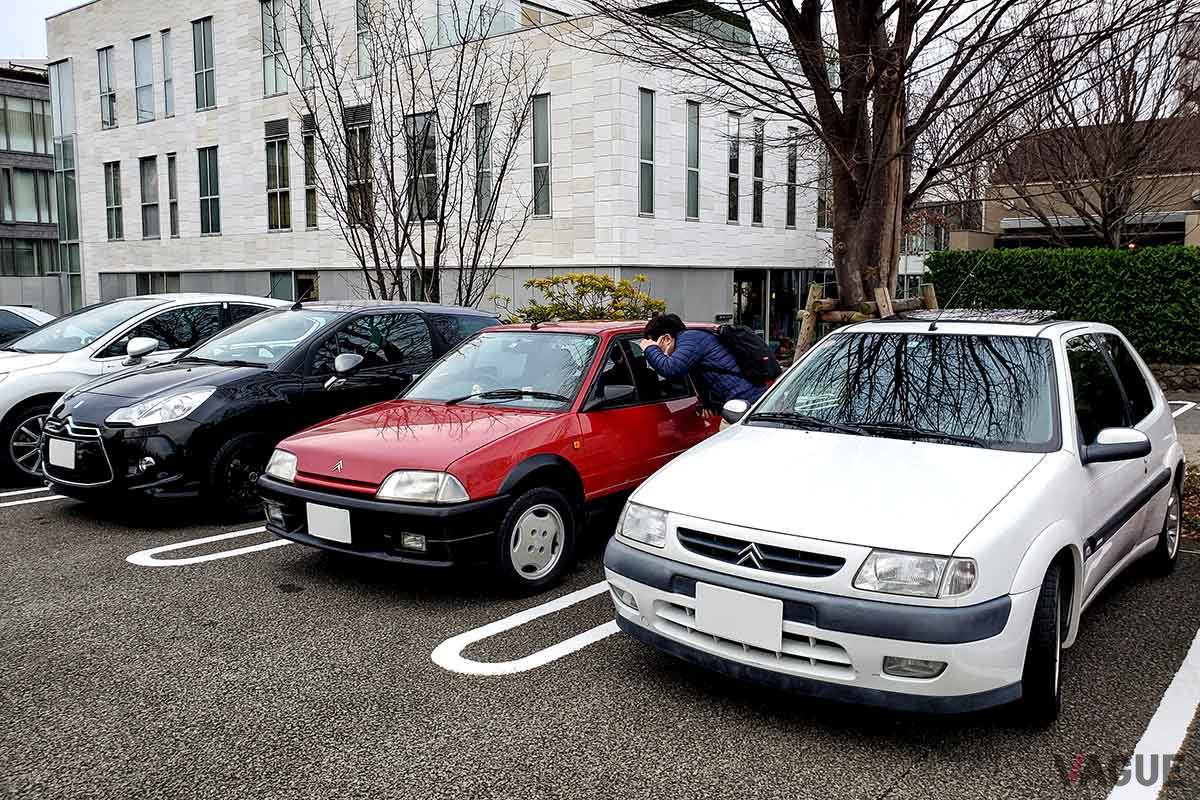 小さなシトロエン3世代、「サクソ」と「AX」、「DS3」が並んだ