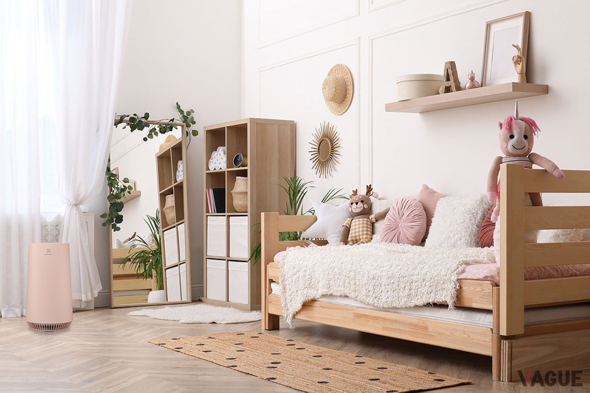 空気中のウイルスのほか、PM2.5やペット臭、たばこ臭なども除去できるため、子ども部屋に設置するのにも最適
