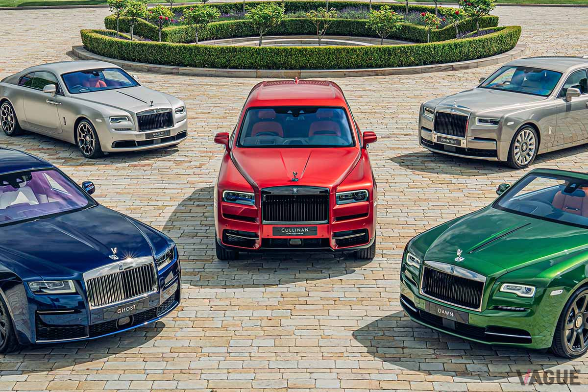 現在5車種のラインナップを揃えるロールス・ロイス。全モデルに最高クラスのエアサスペンションと静音性の高いV12エンジンを搭載している（C）Rolls-Royce Motors
