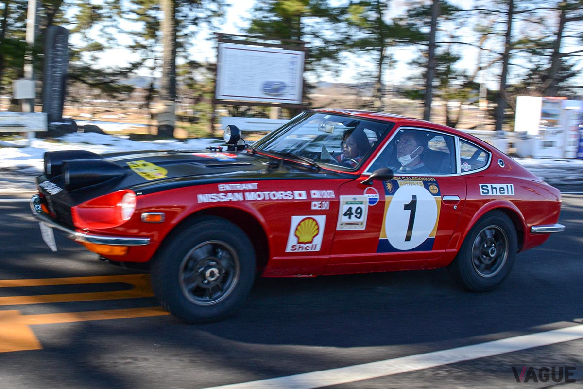 この日が初お披露目となったダットサン「240Z」サファリラリー仕様レプリカ