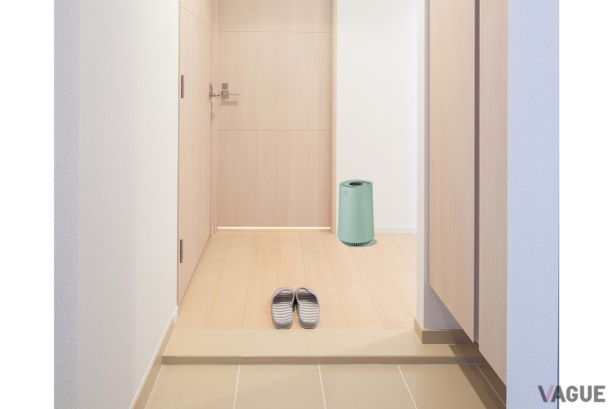 これからの季節は玄関にレイアウトし、ドアを開けた際に家に侵入する花粉などを吸い込ませるというのも賢明な使用法だ