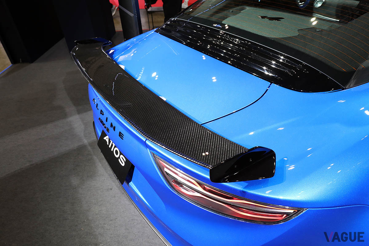 「A110 Sアセンション」のリアスポイラー（C）青木邦敏