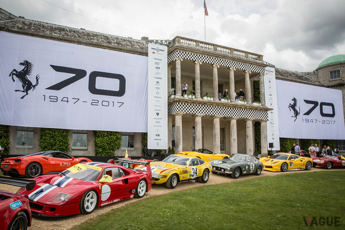 70周年となる2017年には、グッドウッドで盛大にフェラーリがフューチャーされた