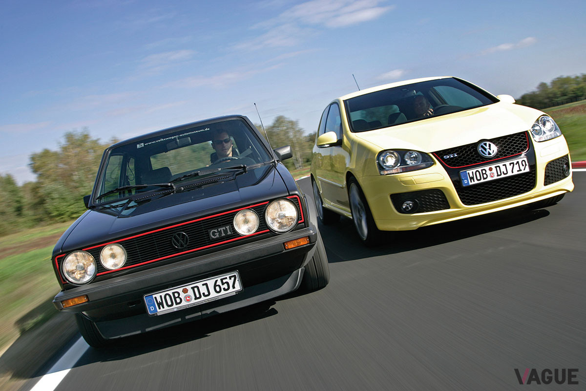 初代と5代目「ゴルフGTI」