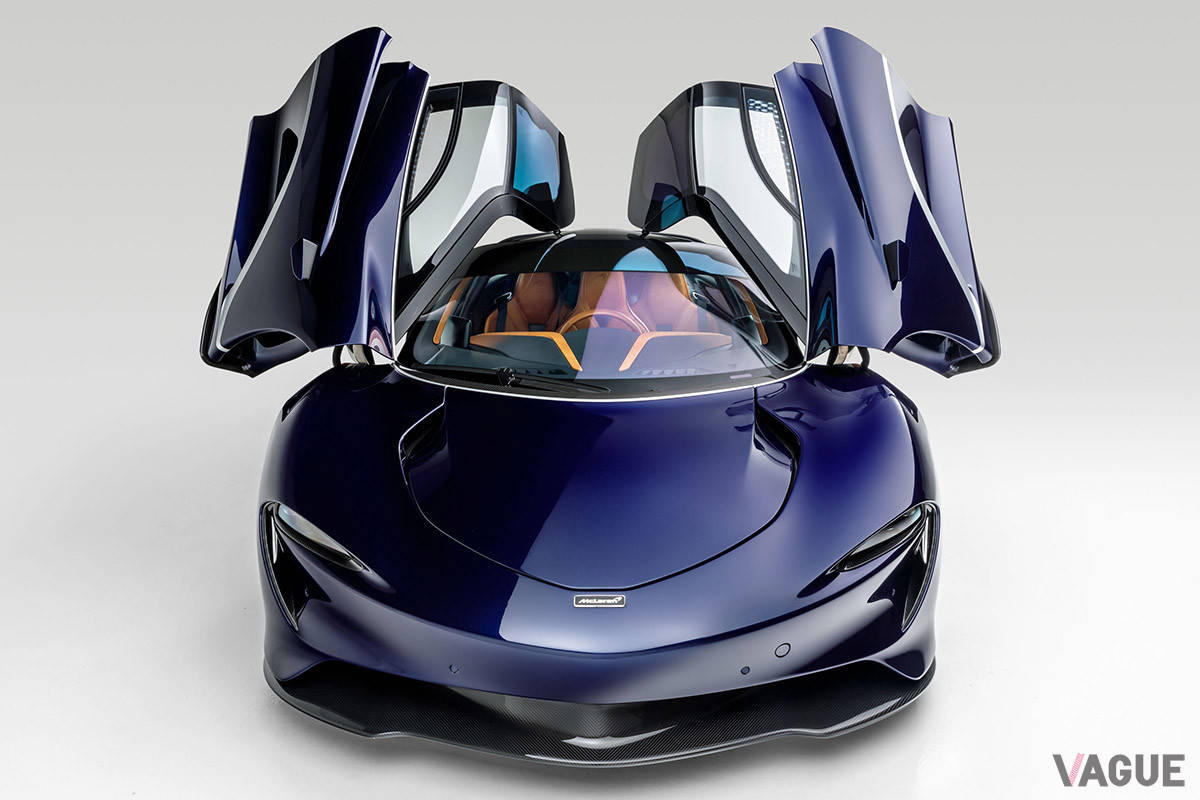 2020年に納車されたばかりのマクラーレン「スピードテール」。新車価格の175万ポンド（約2億4900万円）より高い落札価格になるかに注目が集まる（C）2020 RM Sotheby's