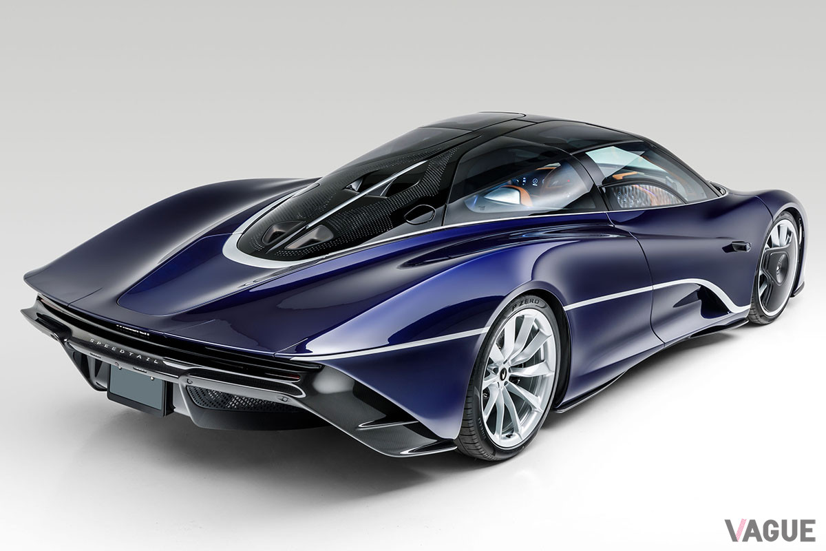 2020年に納車されたばかりのマクラーレン「スピードテール」。新車価格の175万ポンド（約2億4900万円）より高い落札価格になるかに注目が集まる（C）2020 RM Sotheby's