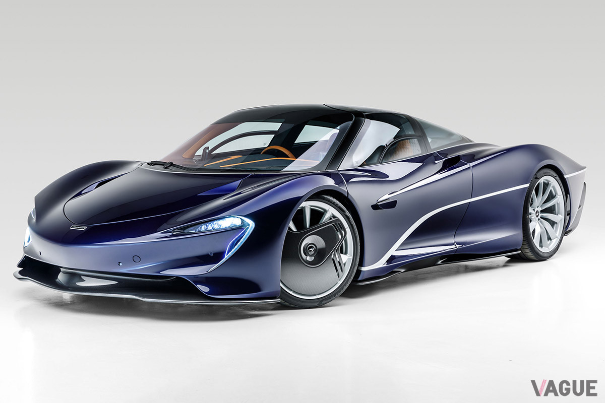2020年に納車されたばかりのマクラーレン「スピードテール」。新車価格の175万ポンド（約2億4900万円）より高い落札価格になるかに注目が集まる（C）2020 RM Sotheby's