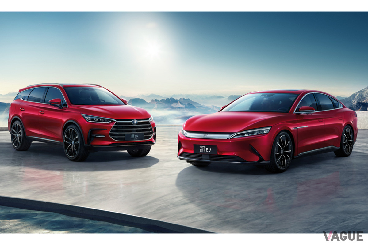 BYDの主力モデルでもある、Tang（左）とHan（右）（C）比亜迪汽車