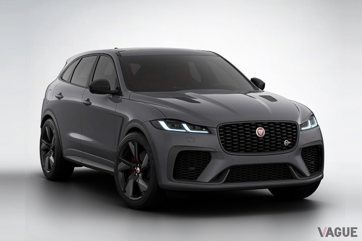 ボディカラーがSVグレイの「F-PACE SVR JAPAN SV EDITION」