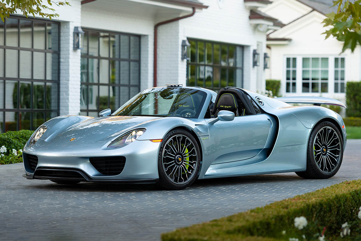 160万ドル（邦貨換算約1億8400万円）で落札されたポルシェ「918スパイダー」（C）2021 Courtesy of RM Sotheby's