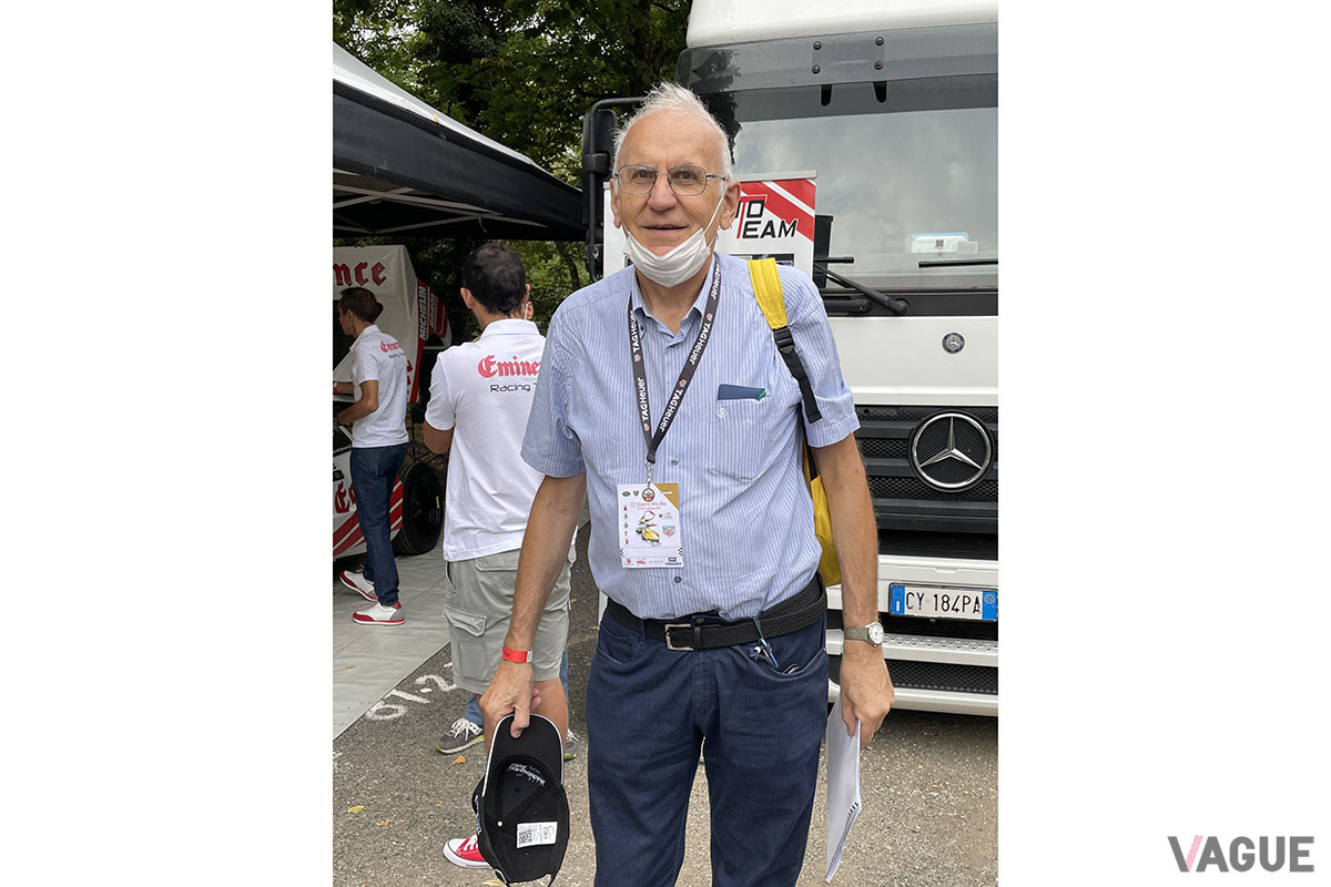 このレースには欠かせない、セルジョ・リモーネ技師