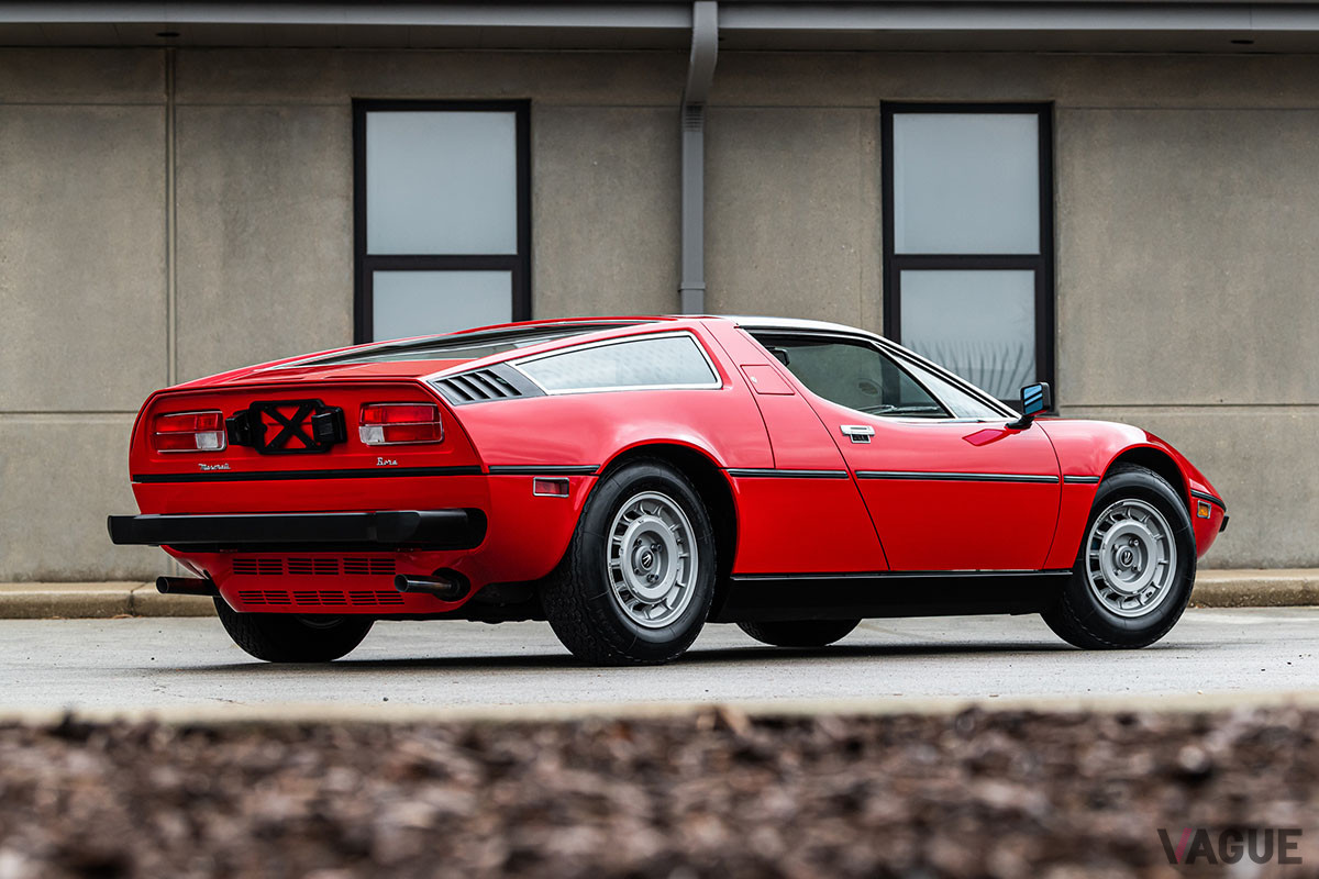 26万8800ドル（邦貨換算約3100万円）で落札されたマセラティ「ボーラ」（C）2021 Courtesy of RM Sotheby's
