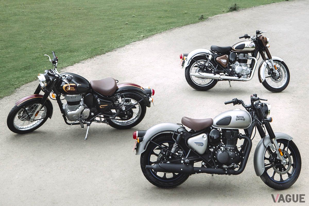 新しい「Classic 350」は、「Classic Chrome」、「Classic Dark」、「Classic Signals」、「Halcyon」という4つのエディションを用意