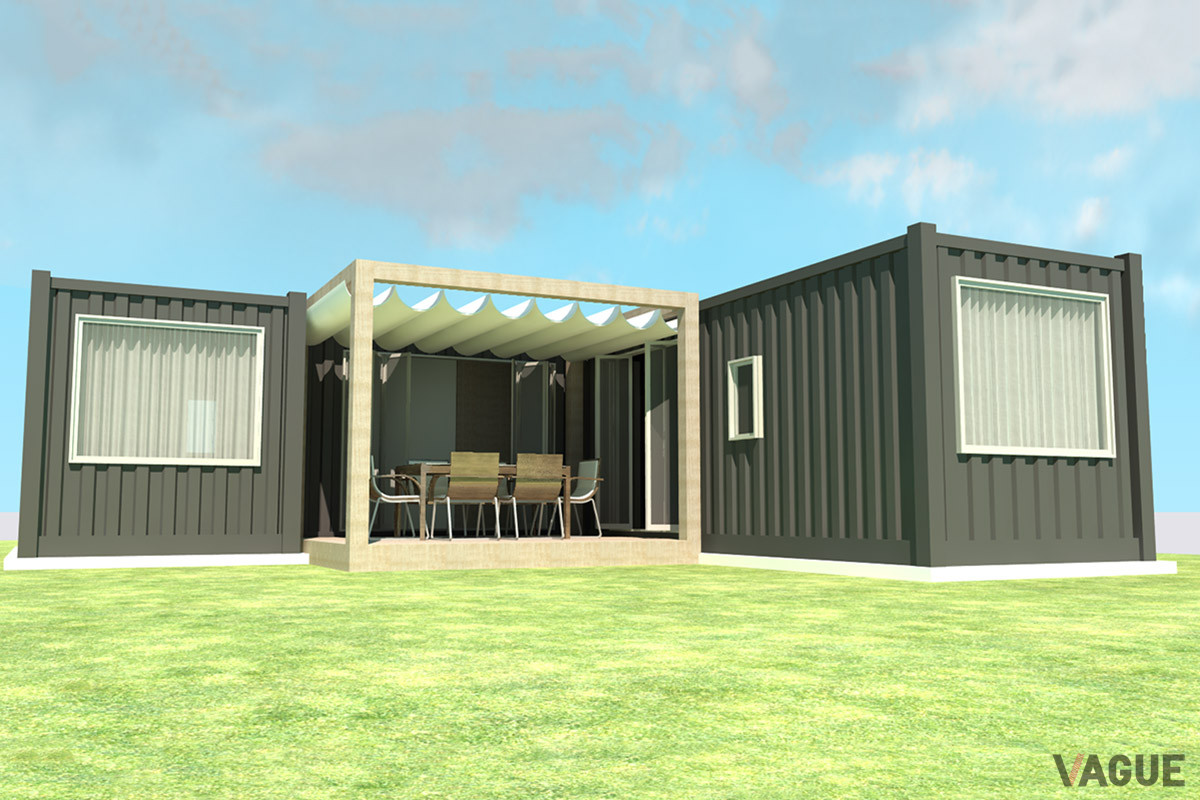 コンテナ１棟をそのままひとつの客室としているため、外から直接、部屋へ入ることができ、周囲に気兼ねするなく過ごせる