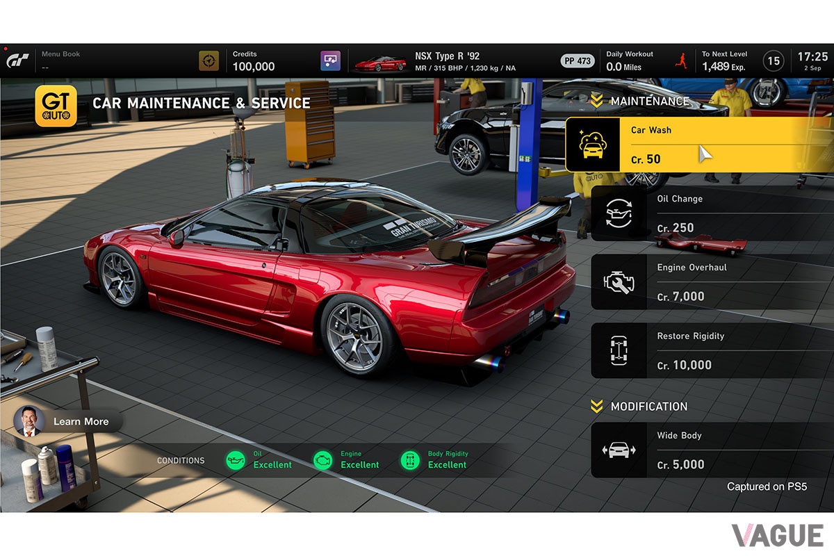 好みのデザインでクルマを飾れるリバティー機能や、カーメンテナンスは健在（C）Twitter（@thegranturismo）