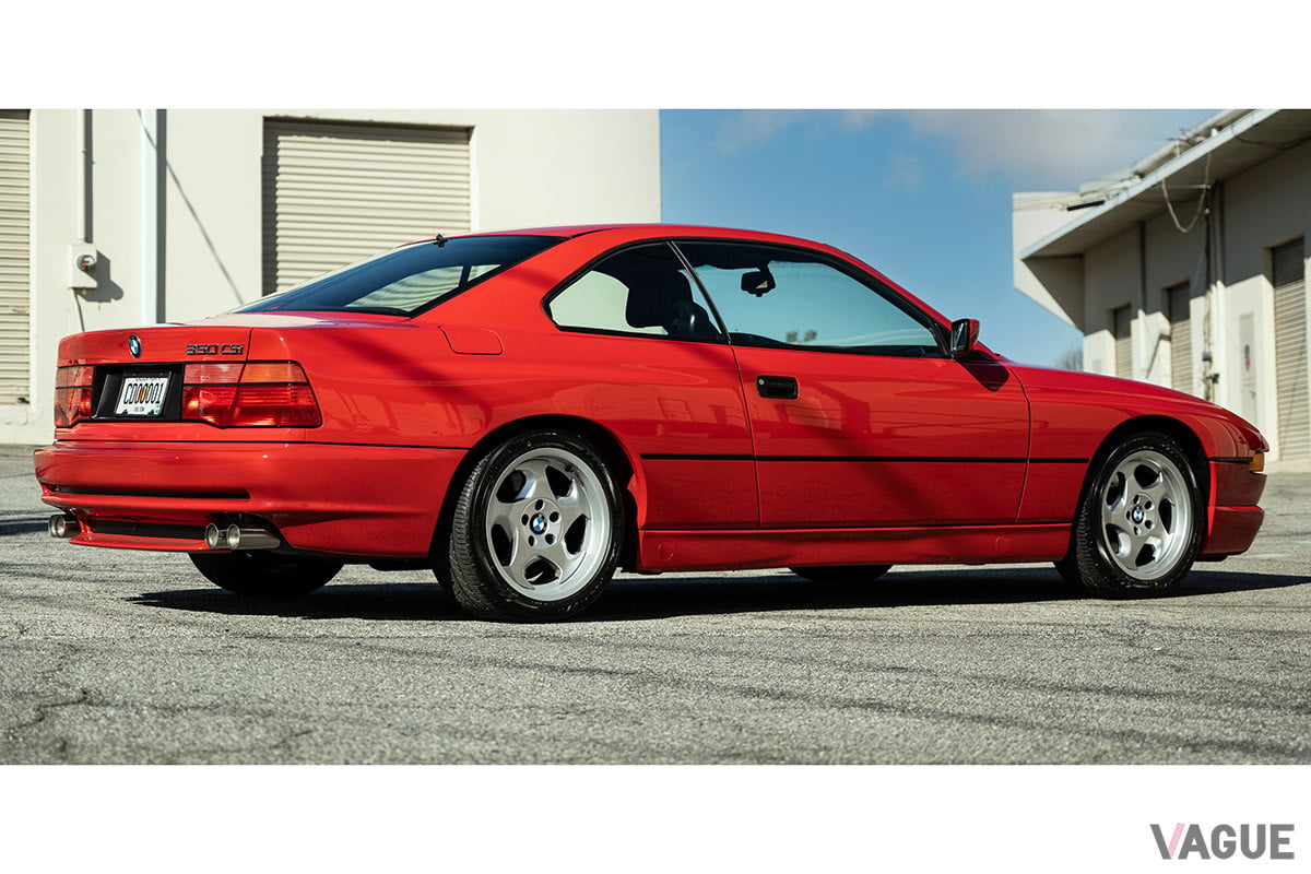 21万8400ドル（邦貨換算約2530万円）で落札されたBMW「850CSi」（C）2022 Courtesy of RM Sotheby's