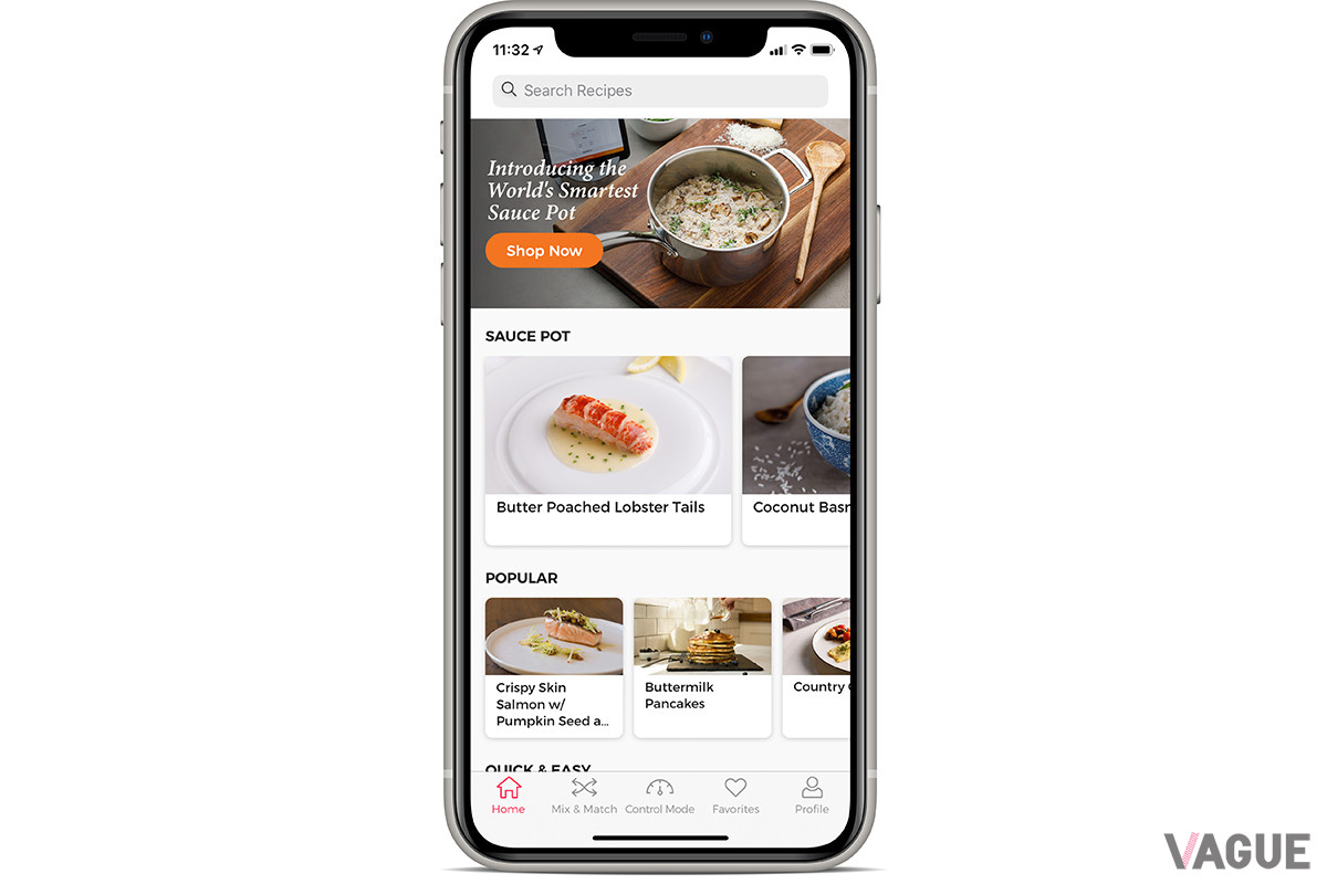 専用アプリには、世界中のミシュラン星つきレストランのシェフや料理研究家などが監修したレシピを収録