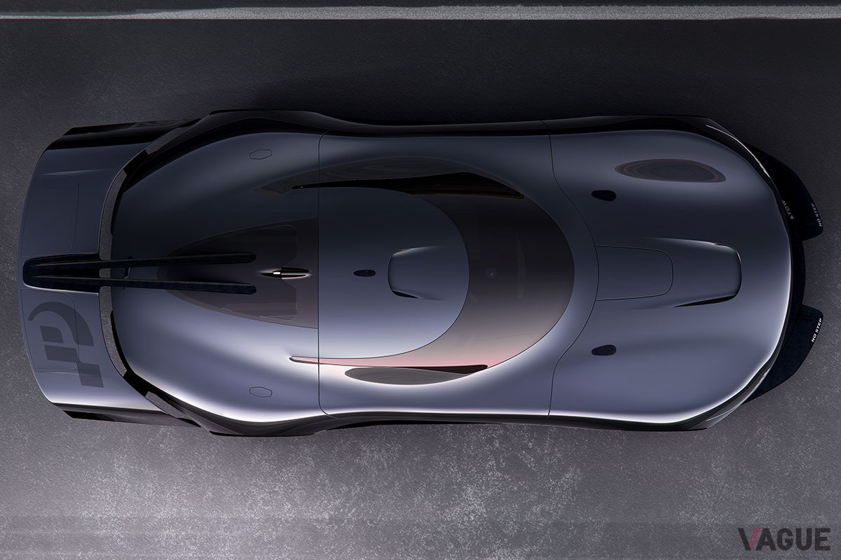 真上から見た「Vision Gran Turismo SV」