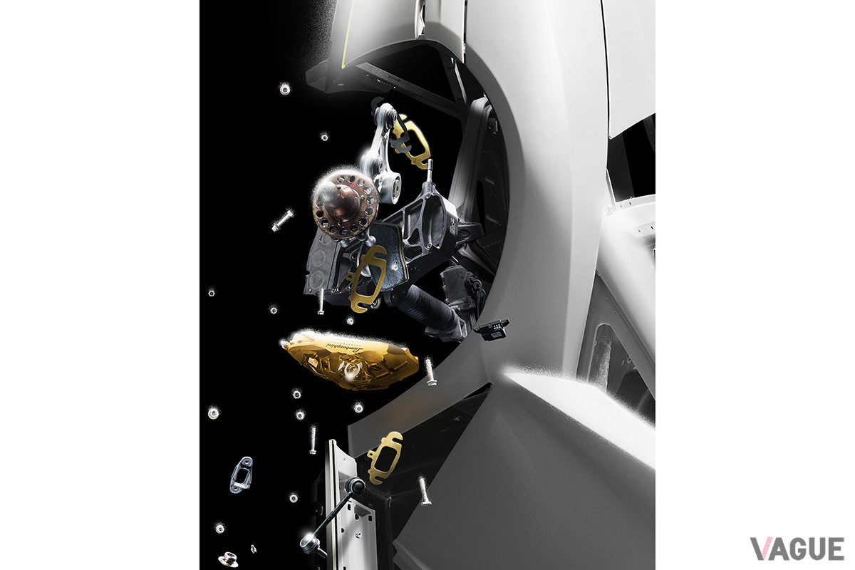 販売されたランボルギーニNFTをプリントしたものの一部を拡大（C）Automobili Lamborghini