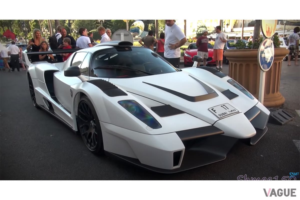 エンツォのカスタムカー「ゲンバラMIG-U1」。フェラーリから訴訟されたわけではないが、伝統を全く考慮しない大胆なカスタマイズで、フェラーリファンからかなり不評だった1台（C）YouTube（Shmee150）