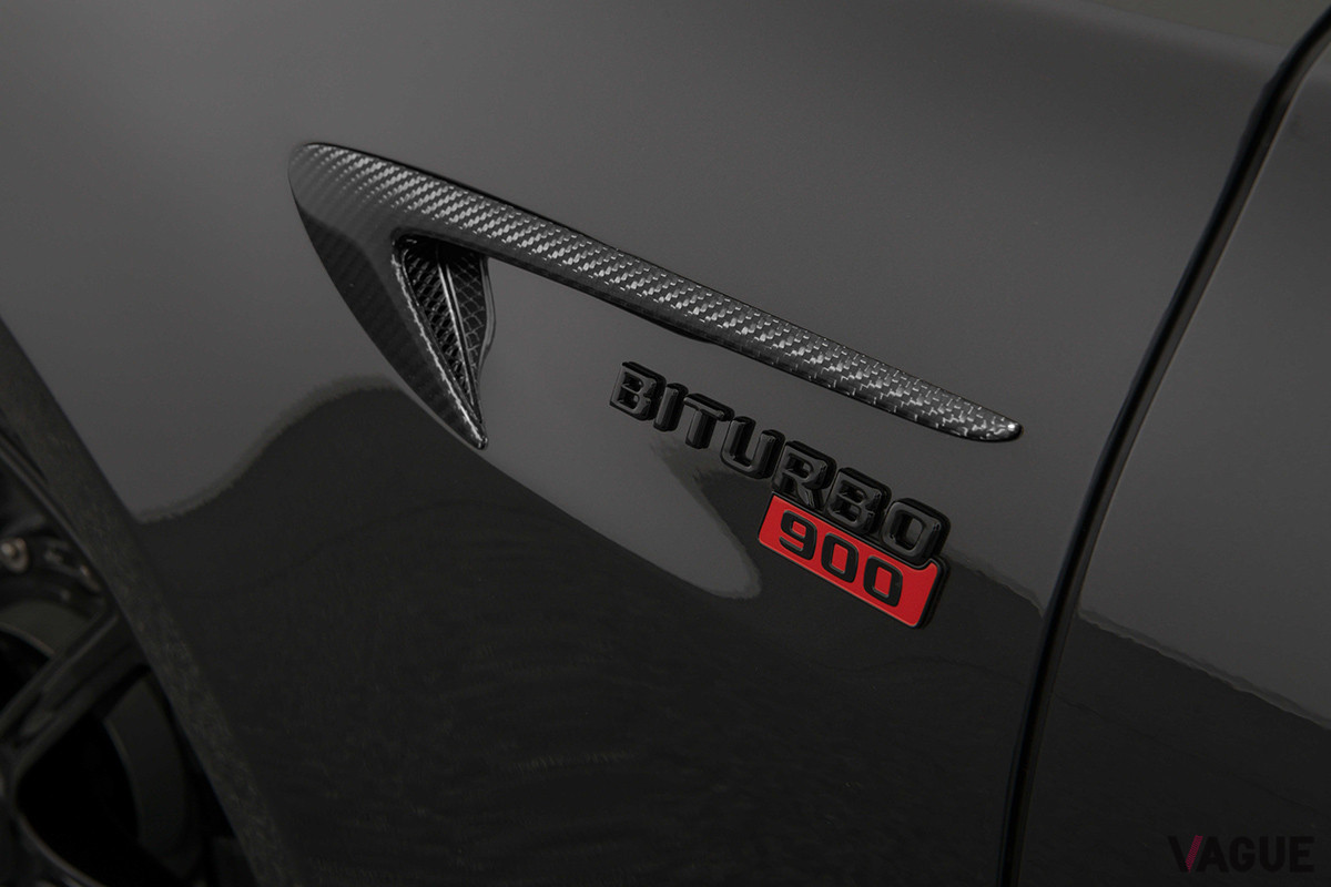 「900」の文字がブラバスによってチューニングされた最高出力をアピール