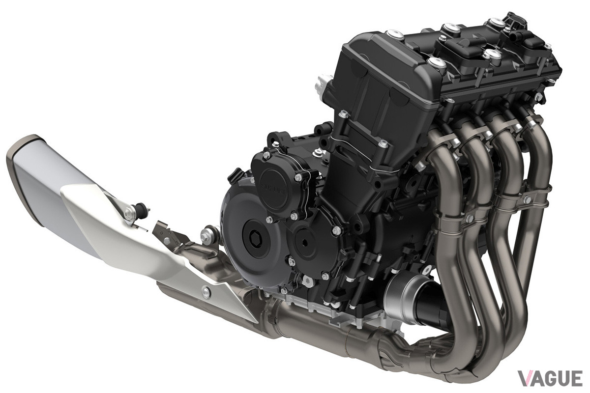 エンジンは、「GSX-R1000」のものをベースとしながら、電子制御スロットルを新たに採用