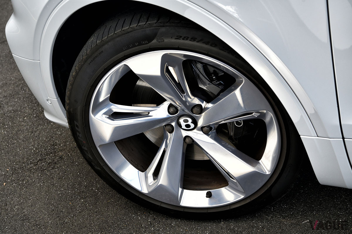 試乗車にセットされていた22インチのホイール。存在感もあり、なによりブレーキダストを掃除しやすいデザインなのでオススメ