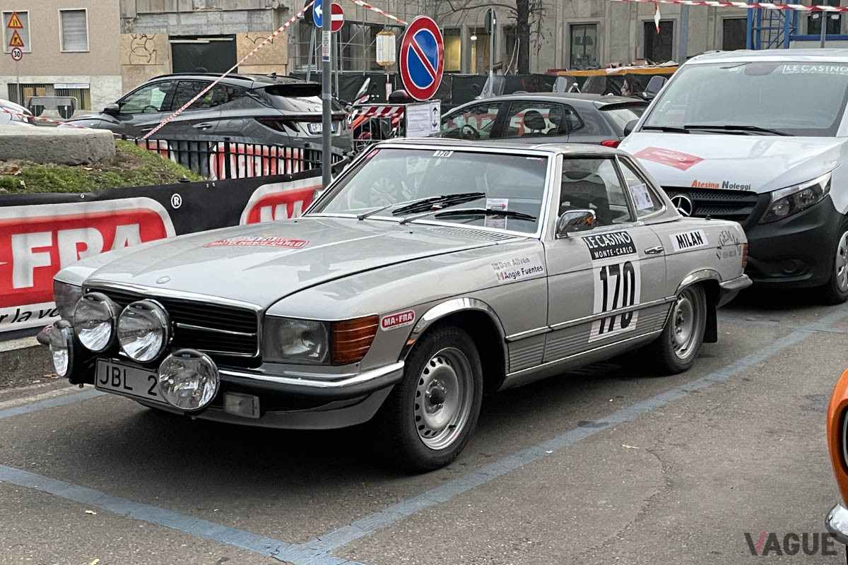 ゼッケン170番、メルセデス・ベンツ「350SL（1971年）」（C）野口祐子