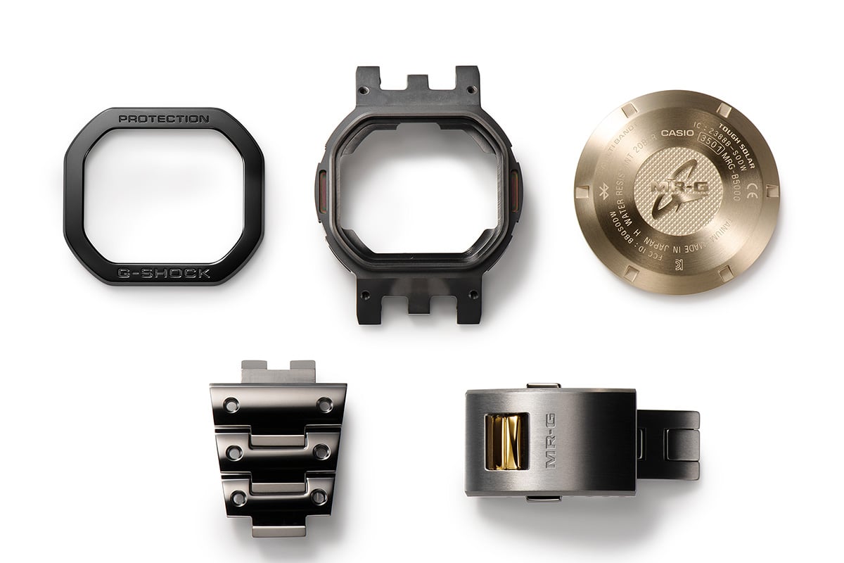 パーツによって違う種類のチタン素材を採用